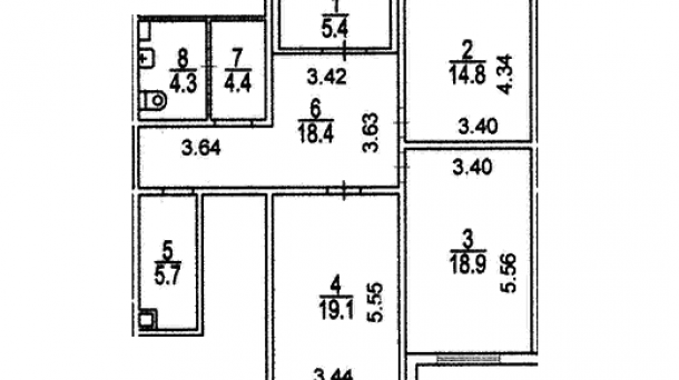 Офис 91м2, ул Рождественская, д 32