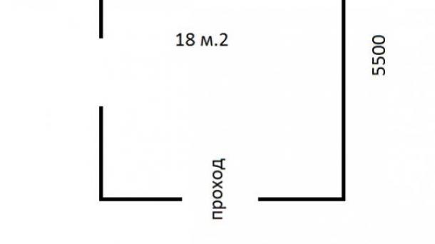 Помещение свободного назначения, 18 м²