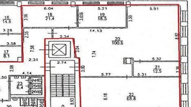 Сдам офисное помещение 271.4м2, 410629руб., метро Белорусская