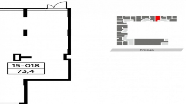 Торговая площадь (73.4 м²)