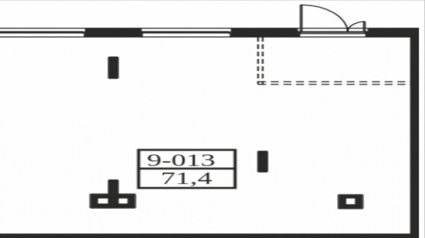 Торговая площадь (71.4 м²)